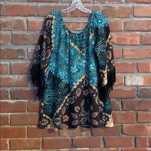 Turquoise sweater/dress